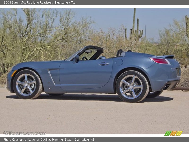 Bluestone / Tan 2008 Saturn Sky Red Line Roadster