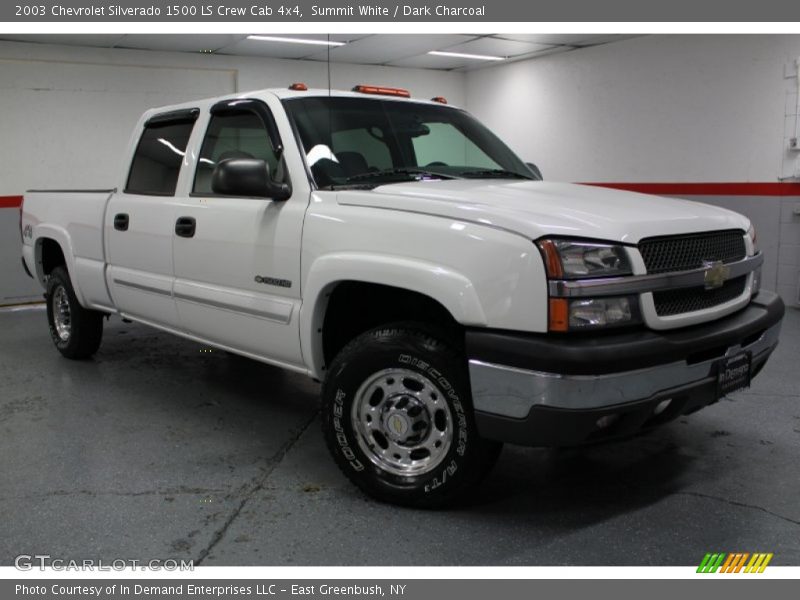 Summit White / Dark Charcoal 2003 Chevrolet Silverado 1500 LS Crew Cab 4x4