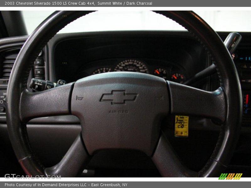 Summit White / Dark Charcoal 2003 Chevrolet Silverado 1500 LS Crew Cab 4x4