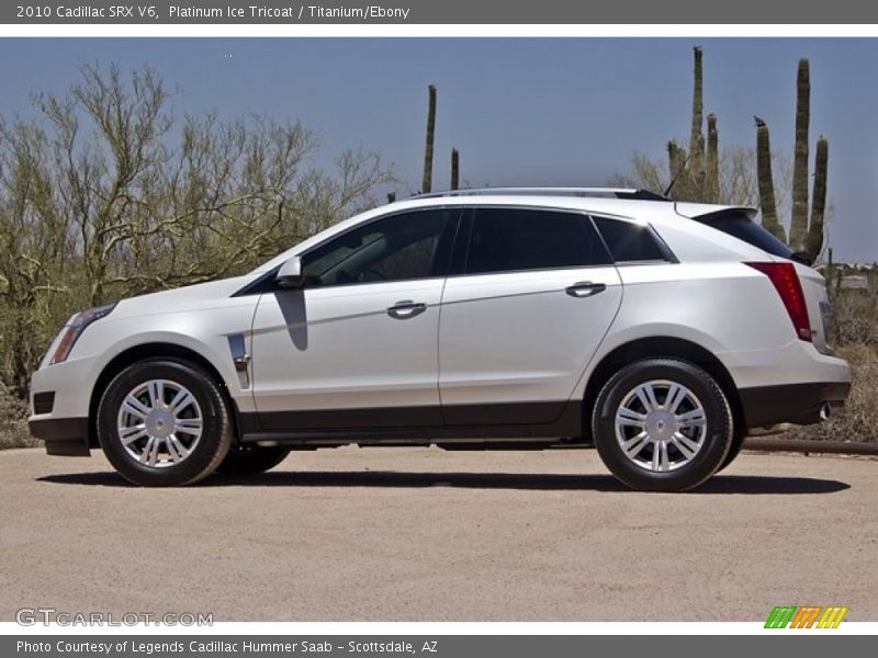 Platinum Ice Tricoat / Titanium/Ebony 2010 Cadillac SRX V6
