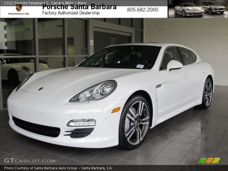 Carrara White / Black 2012 Porsche Panamera S