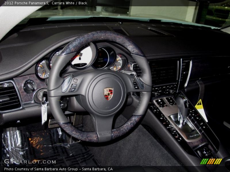 Carrara White / Black 2012 Porsche Panamera S