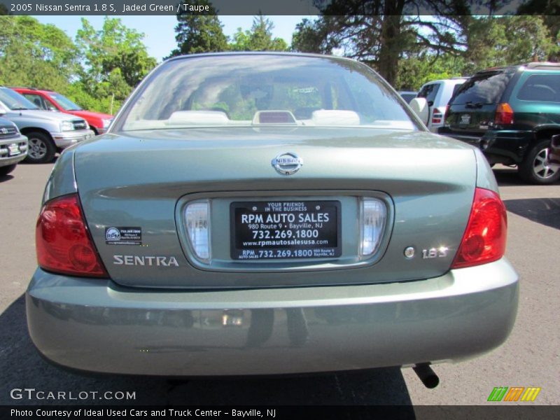 Jaded Green / Taupe 2005 Nissan Sentra 1.8 S