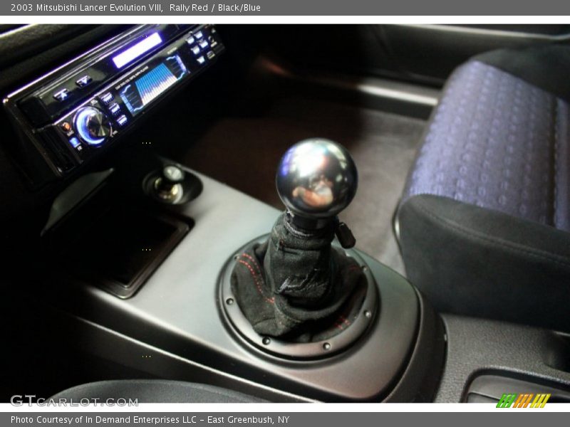 Rally Red / Black/Blue 2003 Mitsubishi Lancer Evolution VIII