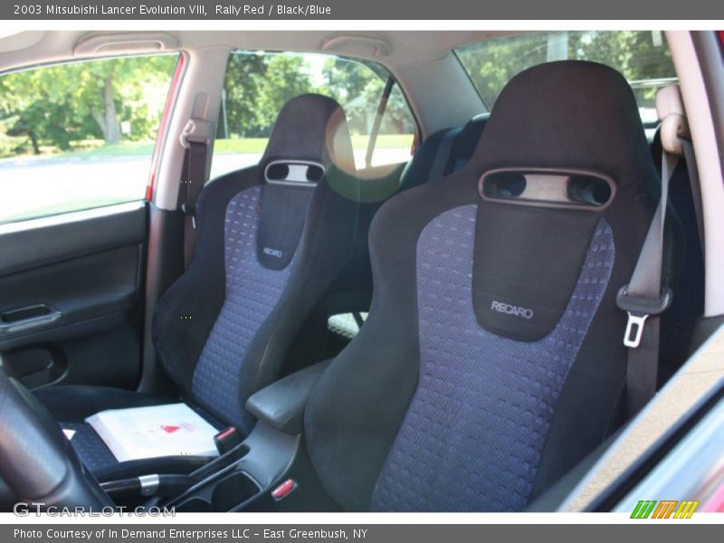  2003 Lancer Evolution VIII Black/Blue Interior