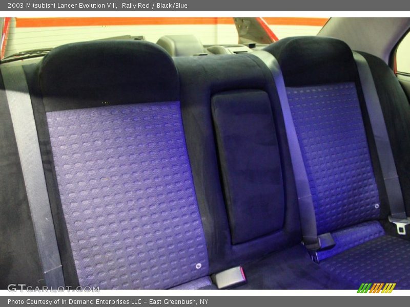 Rally Red / Black/Blue 2003 Mitsubishi Lancer Evolution VIII