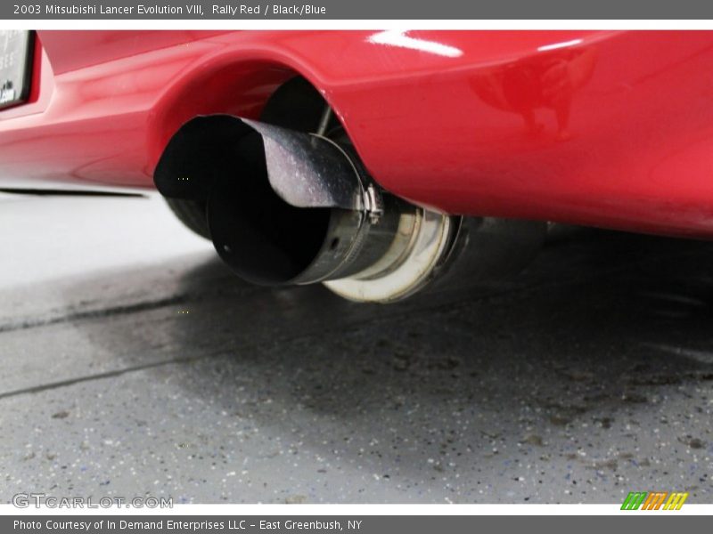 Rally Red / Black/Blue 2003 Mitsubishi Lancer Evolution VIII