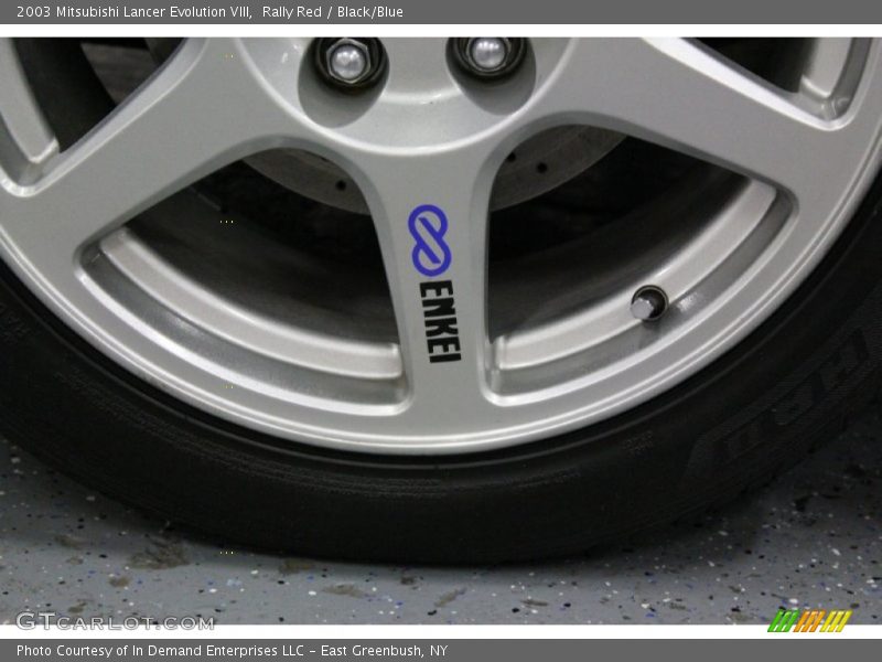 Rally Red / Black/Blue 2003 Mitsubishi Lancer Evolution VIII
