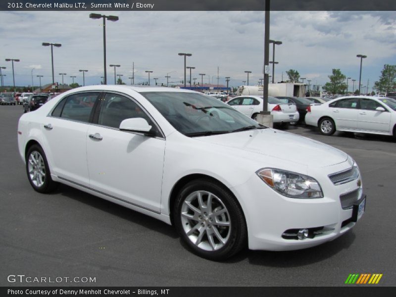 Summit White / Ebony 2012 Chevrolet Malibu LTZ