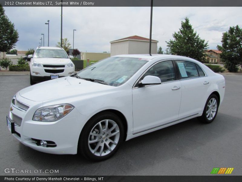 Summit White / Ebony 2012 Chevrolet Malibu LTZ