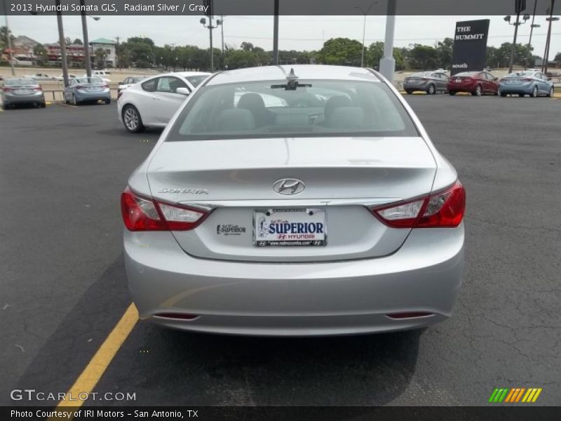 Radiant Silver / Gray 2013 Hyundai Sonata GLS