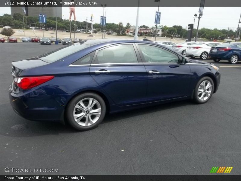 Midnight Black / Gray 2012 Hyundai Sonata Limited