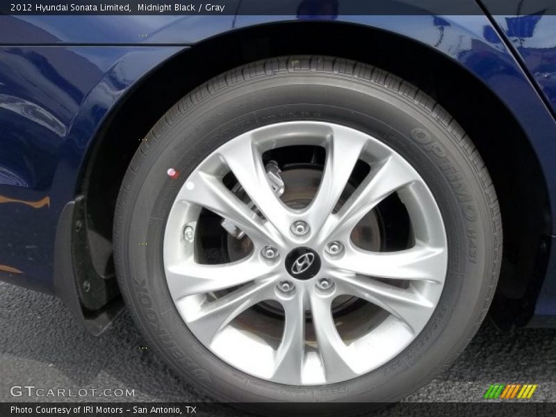 Midnight Black / Gray 2012 Hyundai Sonata Limited