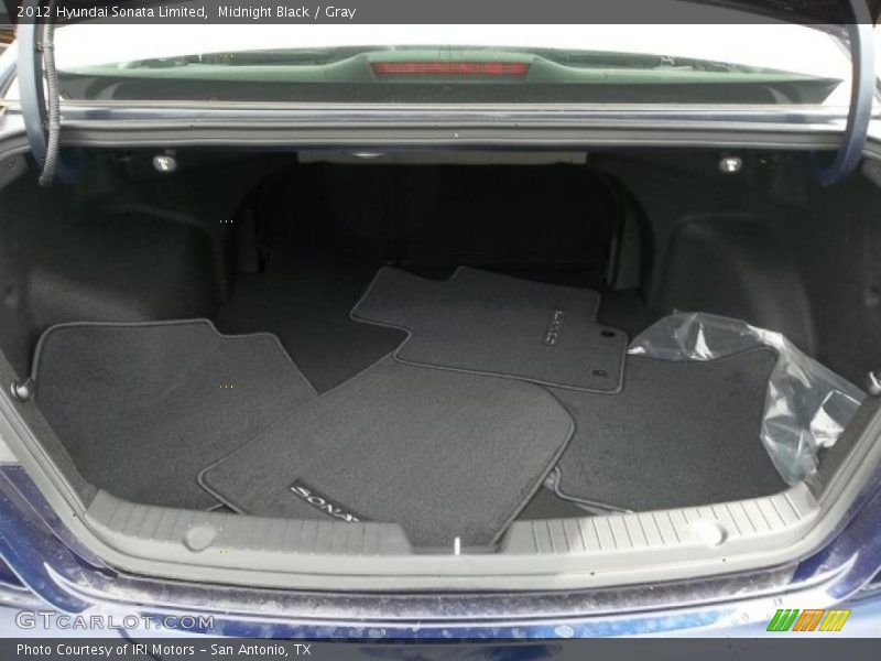 Midnight Black / Gray 2012 Hyundai Sonata Limited