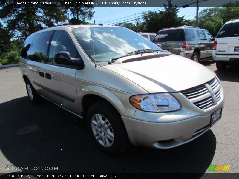 Linen Gold Metallic / Dark Khaki/Light Graystone 2005 Dodge Grand Caravan SE
