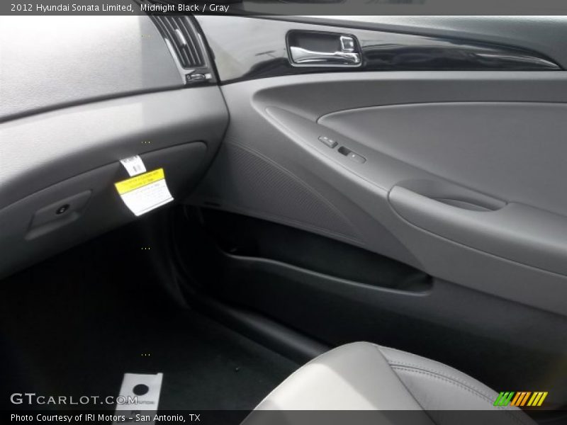 Midnight Black / Gray 2012 Hyundai Sonata Limited