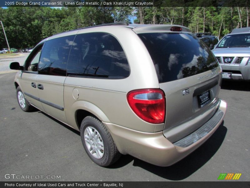Linen Gold Metallic / Dark Khaki/Light Graystone 2005 Dodge Grand Caravan SE