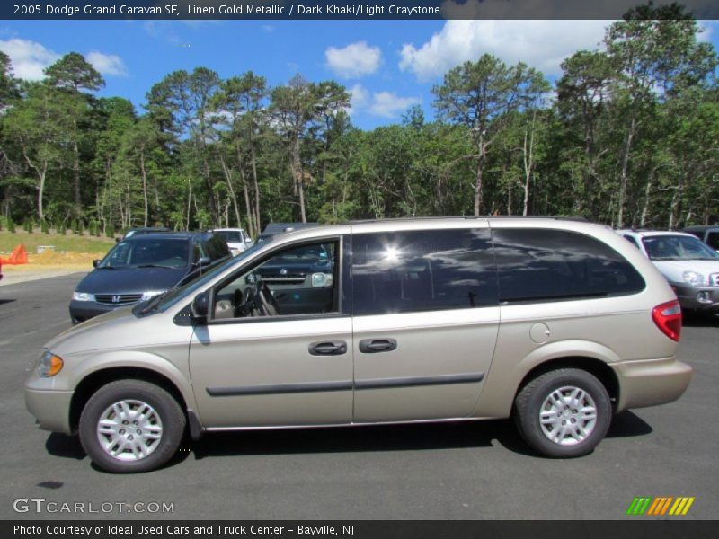 Linen Gold Metallic / Dark Khaki/Light Graystone 2005 Dodge Grand Caravan SE