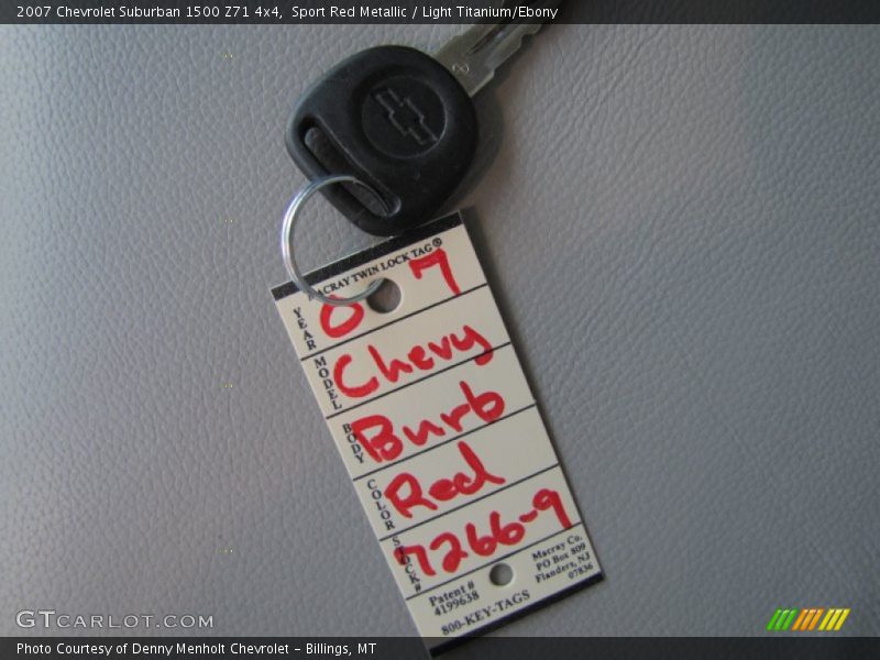 Sport Red Metallic / Light Titanium/Ebony 2007 Chevrolet Suburban 1500 Z71 4x4