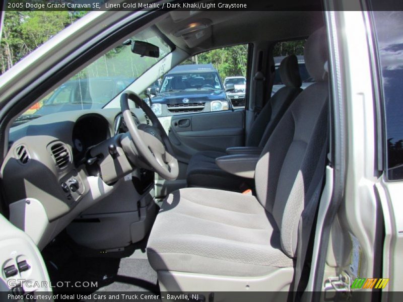 Linen Gold Metallic / Dark Khaki/Light Graystone 2005 Dodge Grand Caravan SE