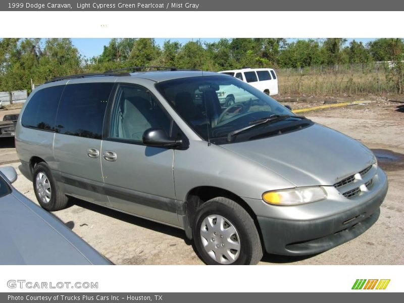 Light Cypress Green Pearlcoat / Mist Gray 1999 Dodge Caravan