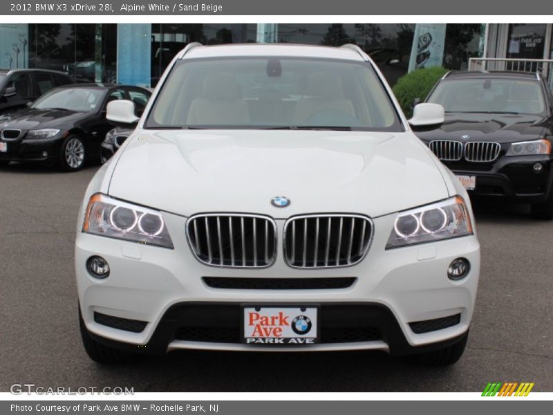 Alpine White / Sand Beige 2012 BMW X3 xDrive 28i