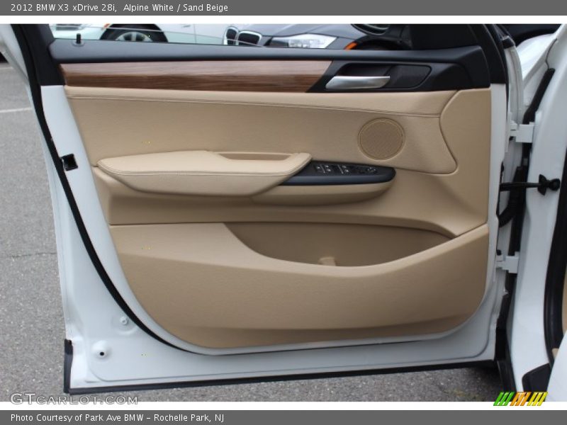Alpine White / Sand Beige 2012 BMW X3 xDrive 28i