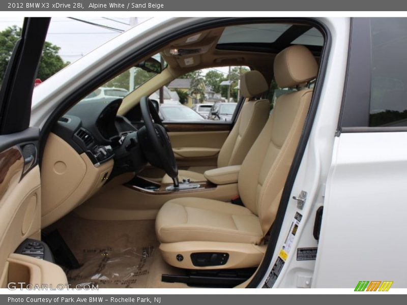 Alpine White / Sand Beige 2012 BMW X3 xDrive 28i