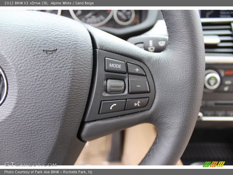 Alpine White / Sand Beige 2012 BMW X3 xDrive 28i
