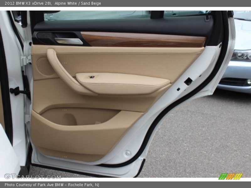 Alpine White / Sand Beige 2012 BMW X3 xDrive 28i