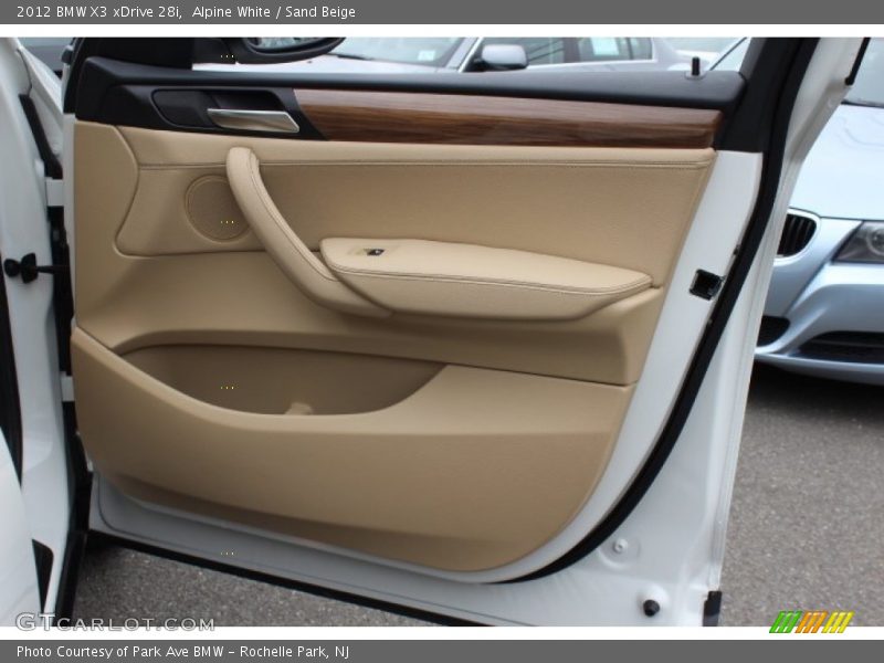 Alpine White / Sand Beige 2012 BMW X3 xDrive 28i