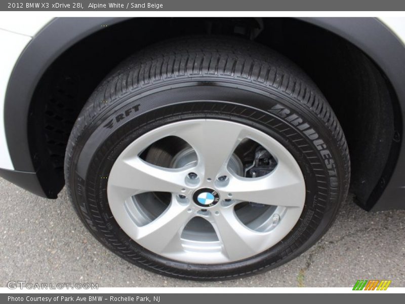 Alpine White / Sand Beige 2012 BMW X3 xDrive 28i