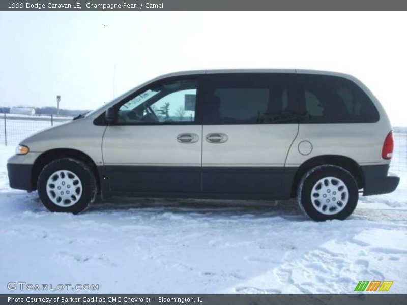 Champagne Pearl / Camel 1999 Dodge Caravan LE