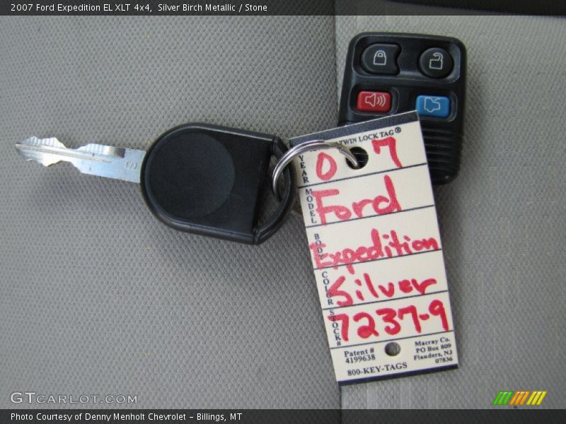 Silver Birch Metallic / Stone 2007 Ford Expedition EL XLT 4x4