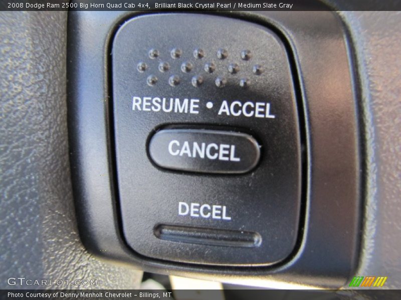 Brilliant Black Crystal Pearl / Medium Slate Gray 2008 Dodge Ram 2500 Big Horn Quad Cab 4x4
