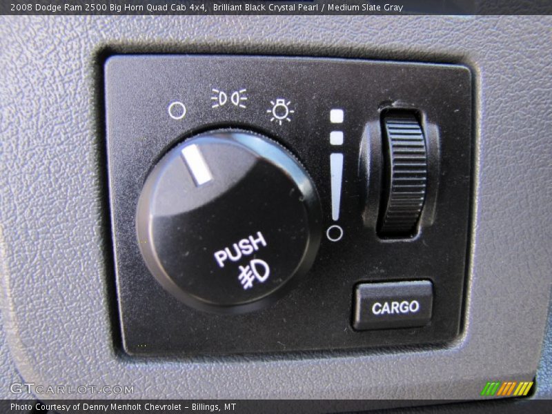 Brilliant Black Crystal Pearl / Medium Slate Gray 2008 Dodge Ram 2500 Big Horn Quad Cab 4x4