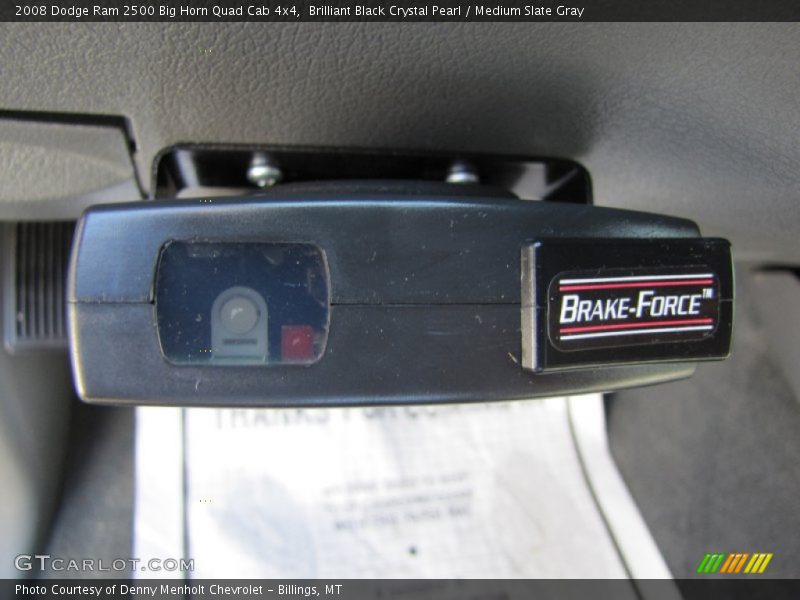 Brilliant Black Crystal Pearl / Medium Slate Gray 2008 Dodge Ram 2500 Big Horn Quad Cab 4x4