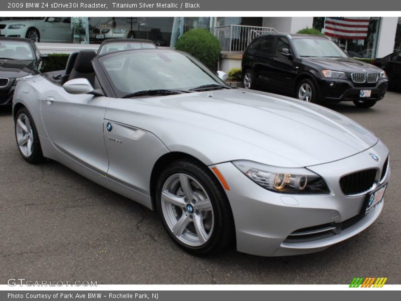 Titanium Silver Metallic / Black 2009 BMW Z4 sDrive30i Roadster