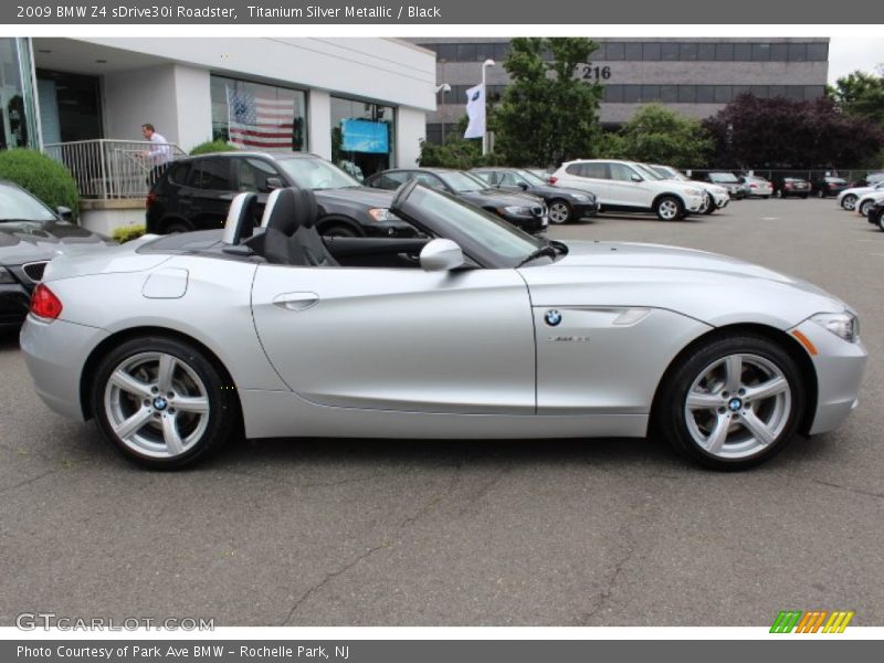 Titanium Silver Metallic / Black 2009 BMW Z4 sDrive30i Roadster