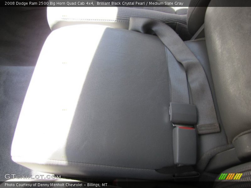 Brilliant Black Crystal Pearl / Medium Slate Gray 2008 Dodge Ram 2500 Big Horn Quad Cab 4x4