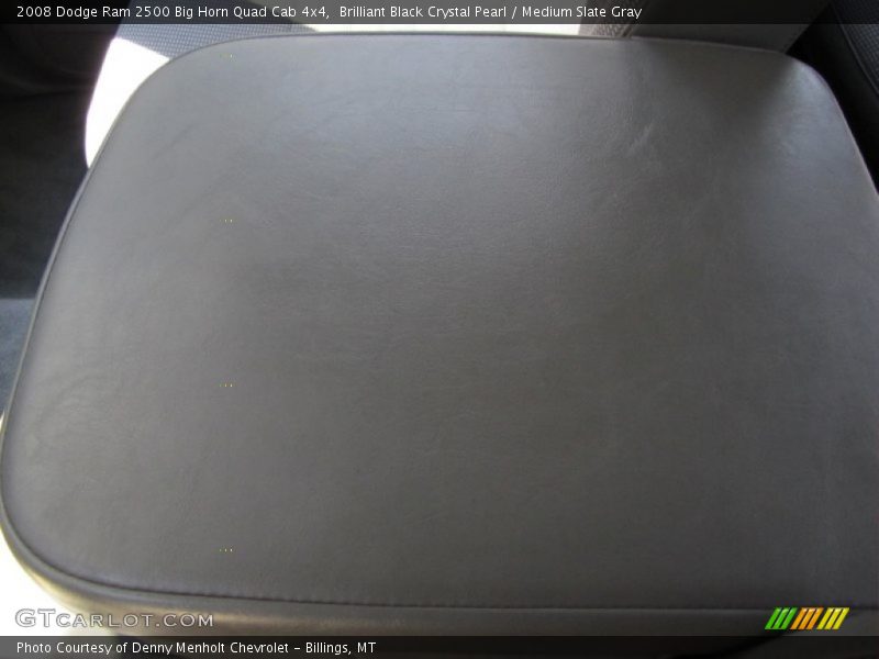 Brilliant Black Crystal Pearl / Medium Slate Gray 2008 Dodge Ram 2500 Big Horn Quad Cab 4x4