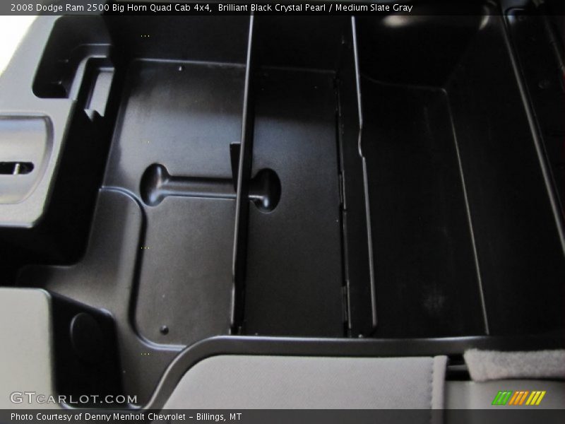 Brilliant Black Crystal Pearl / Medium Slate Gray 2008 Dodge Ram 2500 Big Horn Quad Cab 4x4