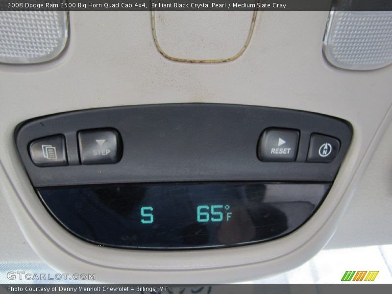 Brilliant Black Crystal Pearl / Medium Slate Gray 2008 Dodge Ram 2500 Big Horn Quad Cab 4x4