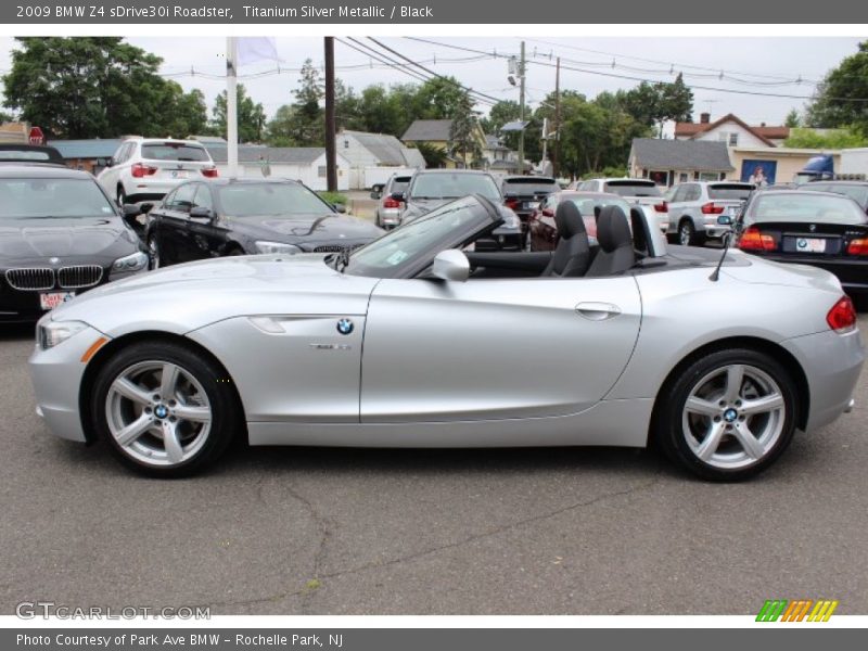 Titanium Silver Metallic / Black 2009 BMW Z4 sDrive30i Roadster