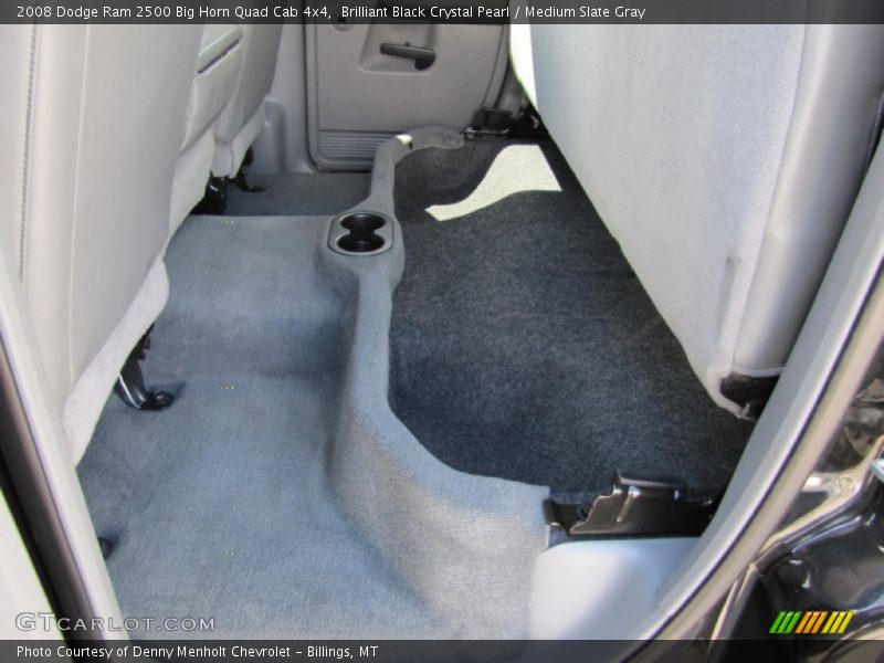 Brilliant Black Crystal Pearl / Medium Slate Gray 2008 Dodge Ram 2500 Big Horn Quad Cab 4x4