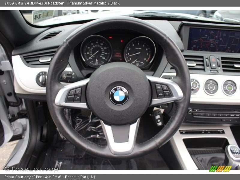 Titanium Silver Metallic / Black 2009 BMW Z4 sDrive30i Roadster