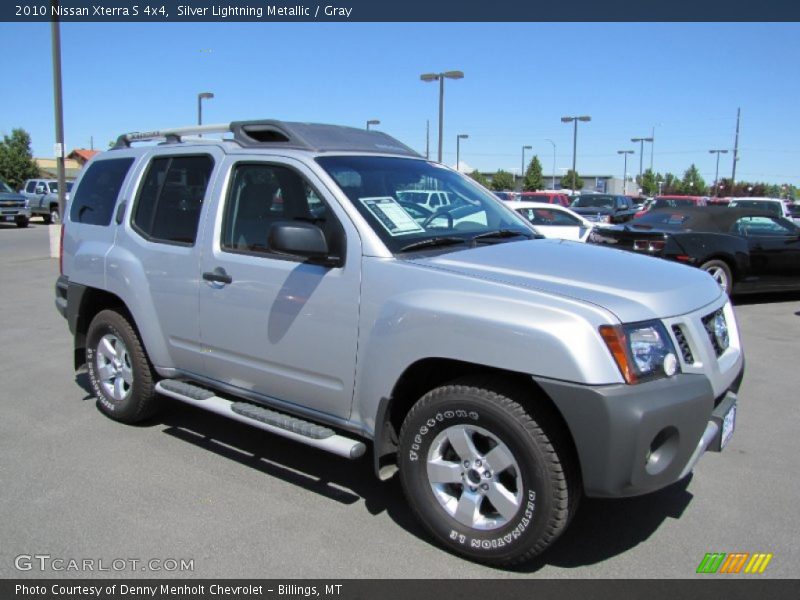 Silver Lightning Metallic / Gray 2010 Nissan Xterra S 4x4