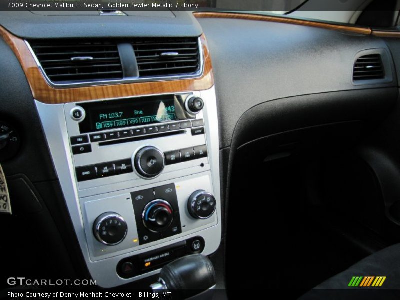 Golden Pewter Metallic / Ebony 2009 Chevrolet Malibu LT Sedan