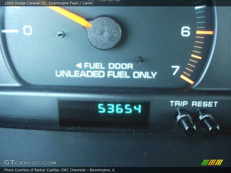 Champagne Pearl / Camel 1999 Dodge Caravan LE