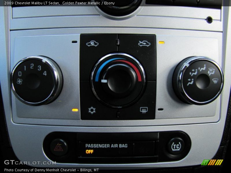 Controls of 2009 Malibu LT Sedan